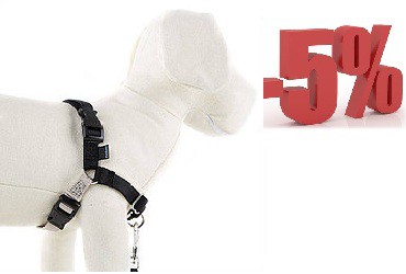Easy Walk arnés de manejo con sujeción pectoral Color Negro. (5%)